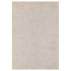 Avior Washable Plain Living Room Area Rug - Loop Pile Pebble Design Beige 200x290cm