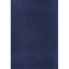 Simple Low Pile Modern Tufted Area Rugs For Living Room With Felt Backing Navy 080x150cm