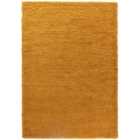 Modern Plain Soft Shaggy Rug For Living Rooms - Stylish Area Rugs Gold 120xcrlcm