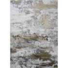 Onyx Modern Abstract Area Rug ? Stylish Sprayed Design For Elegant Interiors Gold 120x170cm