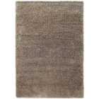 Modern Plain Soft Shaggy Rug For Living Rooms - Stylish Area Rugs Light Beige 080x150cm