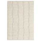 Isabella Living Room Area Rugs - Embossed Cobble Design Cream 160x230cm