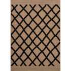 Harper Aztec Pattern Water Resistant Living Room Area Rugs Black 050x080cm