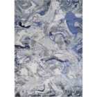 Solarius Modern Abstract Area Rug ? Stylish Abstract Patterns For Trendy Homes Navy 200x290cm