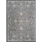 Maia Washable Floral Traditional Area Rug Non-slip Living Room Hallway Navy 200x300cm