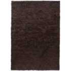 Modern Plain Soft Shaggy Rug For Living Rooms - Stylish Area Rugs Brown 160x230cm