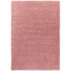 Modern Plain Soft Shaggy Rug For Living Rooms - Stylish Area Rugs Baby Pink 160x230cm