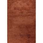 Modern Plain Soft Shaggy Rug For Living Rooms - Stylish Area Rugs Terracotta 060x110cm