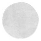 Comfy Washable Low Pile Living Room Area Rug - Anti-slip Felt Backing Silver 100xcrlcm