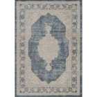Maia Washable Orchid Floral Traditional Area Rug Non-slip -living Room Navy 200x300cm