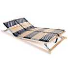 vidaXL Slatted Bed Base with 42 Slats 7 Zones 140x200 cm (246478)