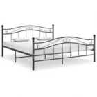 vidaXL Bed Frame Black Metal 180x200 cm 6FT Super King (325003)