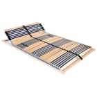 vidaXL Slatted Bed Base with 42 Slats 7 Zones 120x200 cm (246471)