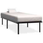 vidaXL Bed Frame Black Metal 90x200 cm (284678)