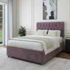 Bedmaster Mauve Naples Velvet 2 Drawer Divan Base And Lona Headboard Single