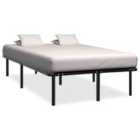 vidaXL Bed Frame Black Metal 120x200 cm (284680)