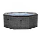 Wave Como 6-Person Eco Foam Hot Tub Integrated Heater Flint Grey