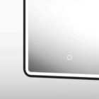 Sensio Frontier Seamless Border LED Mirror - 500x700mm - Matt Black - CCT