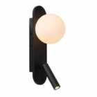 Lucide KELLY - Bedside lamp - LED - 1x3,5W 3000K - Black