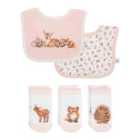 Wrendale Designs 'Little Forest' Woodland Animal Bibs & Socks Set