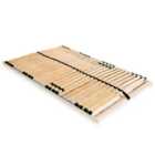 vidaXL Slatted Bed Base with 28 Slats 7 Zones 100x200 cm (246446)
