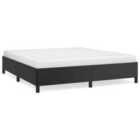 vidaXL Bed Frame Black 180x200 cm 6FT Super King Faux Leather (349876)