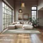 TecTake Rug Zonelle - short pile and ultra-soft, rectangular or round - Sand, 200x290x1.5cm