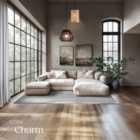 TecTake Rug Zonelle - short pile and ultra-soft, rectangular or round - Grey, 140x200x1.5cm