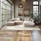 TecTake Rug Zonelle - short pile and ultra-soft, rectangular or round - Beige, 160x230x1.5cm