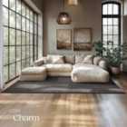 TecTake Rug Zonelle - short pile and ultra-soft, rectangular or round - Anthracite, 160x230x1.5cm