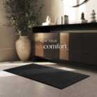 TecTake Rug Zonelle - short pile and ultra-soft, rectangular or round - Black, 80x150x1.5cm
