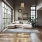 TecTake Rug Zonelle - short pile and ultra-soft, rectangular or round - Grey, 200x290x1.5cm