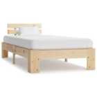 vidaXL Bed Frame Solid Pine Wood 90x200 cm (283160)