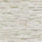 Beige Brick Effect Wallpaper Vinyl 3D Slate Stone Split Face Tile Paste The Wall