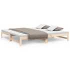 vidaXL Pull-out Day Bed 2x(90x200) cm Solid Wood Pine (823404)