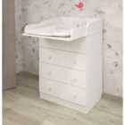 Shefa 600 Kids Changing Dresser White (2 Boxes)