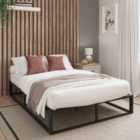 GFW Loft Platform Small Double Metal Bed & Bonnel Mattress