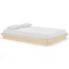 vidaXL 819907 Bed Frame without Mattress Solid Wood 140x200 cm (819907)