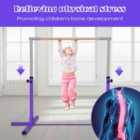 Costway Children's Height Adjustable Gymnastics Training Bar, 90-150Cm-purple
