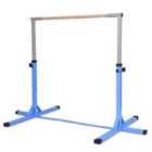 Costway Children's Height Adjustable Gymnastics Training Bar, 90-150Cm-blue