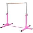 Costway Children's Height Adjustable Gymnastics Training Bar, 90-150Cm-pink