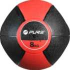Pure2Improve Medicine Ball With Handles - 8Kg Red/Black