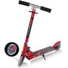 Costway Kids Aluminum Folding Stunt Scooter With LED Wheels-red