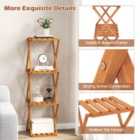 Costway Free Standing Shoe Rack With Sturdy Wood Frame And Stable X-shaped Structure