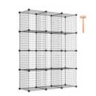 Costway 12 Wire Cube Storage Unit-black