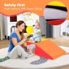Costway 2-piece Step And Slide Climber For Infants And Toddlers-orange