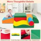Costway 7-piece Toddlers Colorful Climbing Toys With Epe Foam