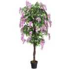 Costway 180Cm Ficus Artificial Tree For Living Room Office Decor