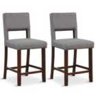 Costway 2-piece Bar Chair Set-grey