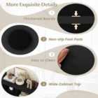 Costway 8 Grid Shoe Bench 2 In 1 Shoe Organizer With 8 Storage Cubbies-black